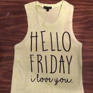 Fifth 🖤 Sun Slightly Used Lime Fun Top